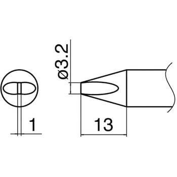 3.2D型烙铁头HAKKO白光T33-D32（5 件）